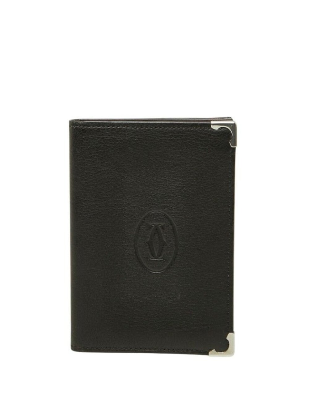 Cartier Must de Cartier Card Case Business Black Leather
